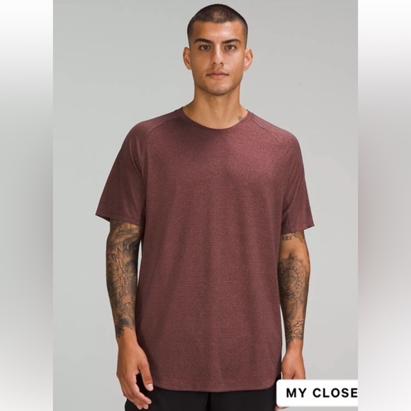 lululemon athletica Other - Men’s lululemon dry sense short sleeve shirt size medium color maroon